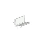 Tekening Hoekprofiel geperforeerd 30x30x2mm