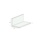 Tekening Hoekprofiel 40x40x2mm