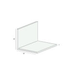 Tekening Hoekprofiel 60x60x2mm