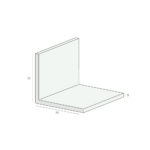 Tekening Hoekprofiel 70x70x3mm