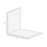 Tekening Hoekprofiel 100x100x3mm