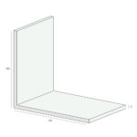 Tekening Hoekprofiel 120x120x3mm