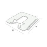 Tekening Millimax uitvulplaatje 2mm 200 stuks
