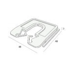 Tekening Millimax uitvulplaatje 3mm 130 stuks