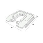 Tekening Millimax uitvulplaatje 5mm 80 stuks