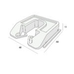 Tekening Millimax uitvulplaatje 10mm 40 stuks