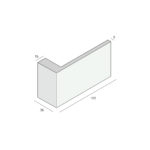 Tekening Prodec hoekpaneel 105x36mm