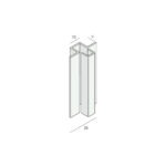 Tekening Omegaprofiel 2-delig 30x9mm