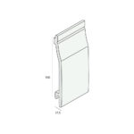 Tekening Rabatdeel hardschuim 150mm