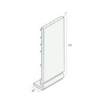 Tekening Hoekpaneel geprofileerd 225x42x9mm