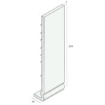 Tekening Hoekpaneel geprofileerd 300x42x9mm