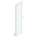 Tekening Hoekpaneel 400x35x9mm
