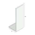 Tekening Hoekpaneel 250x90x9mm