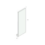 Tekening Paneel afgerond 175x25x9mm