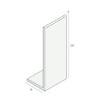 Tekening Hoekpaneel 225x75x9mm