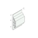 Tekening Trim/kraal sierlijst 10mm Keralit dakr.