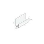 Tekening Omrandingsprofiel 18mm Novicell