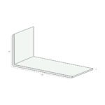 Tekening Hoekprofiel 140x60x3mm