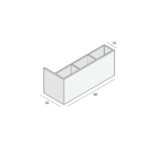 Tekening Holkamerhoek 80x30x15mm