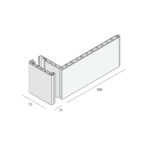 Tekening Beleglijst 75mm