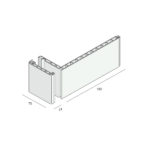 Tekening Dagkant bekledingprofiel 180mm