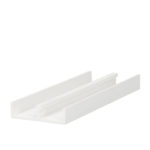 Onder schuifrailprofiel 2x10mm - Wit