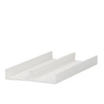 Onder schuifrailprofiel 2x18mm - Wit