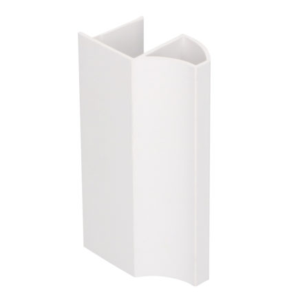 Schuifdeur greepprofiel v. 15/19mm plaat - Wit