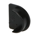Eindstuk voor Panelsoftprofiel - Zwart