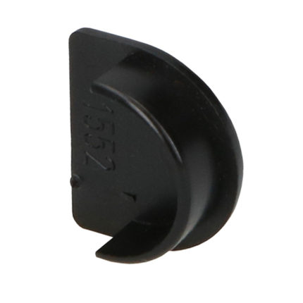 Eindstuk voor Panelsoftprofiel - Zwart