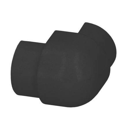 Hoekstuk voor Panelsoftprofiel - Zwart