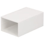 Kokerprofiel 55x35x2mm - Wit