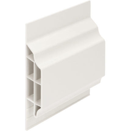 Dakrandsierprofiel 9mm inwendig - Verkeerswit
