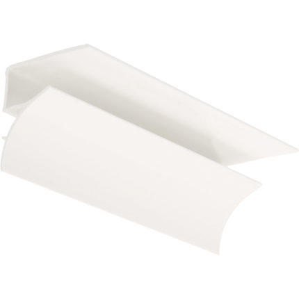 Foodcare afgerond binnenhoekprofiel 8mm - Verkeerswit