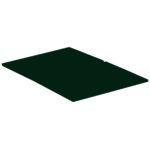 Vouwhoekprofiel 80x80x3mm - Donkergroen (Renolit)