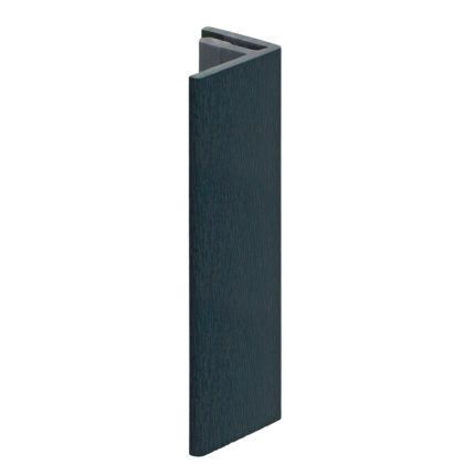 Eindprofiel 17mm Keralit - Antraciet - Classic (met houtnerf)