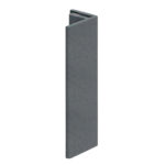 Eindprofiel 17mm Keralit - Basaltgrijs - Classic (met houtnerf)