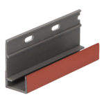 Omrandingprof. met ontwatering Keralit - Steenrood - Classic (met houtnerf)