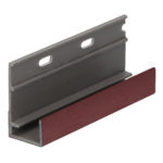 Omrandingprof. met ontwatering Keralit - Wijnrood - Classic (met houtnerf)