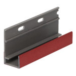 Omrandingprof. met ontwatering Keralit - Rood - Classic (met houtnerf)