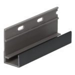 Omrandingprof. met ontwatering Keralit - Nightblack - Pure (mat/effen)