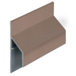 Trim/kraal aansluitprofiel 17mm Keralit - Bruingrijs - Classic (met houtnerf)