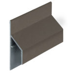 Trim/kraal aansluitprofiel 17mm Keralit - Kwartsgrijs - Classic (met houtnerf)