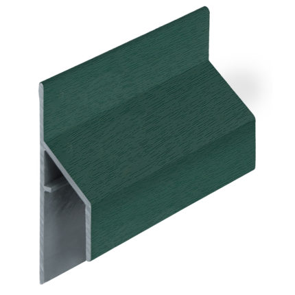 Trim/kraal aansluitprofiel 17mm Keralit - Mosgroen - Classic (met houtnerf)