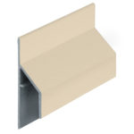 Trim/kraal aansluitprofiel 17mm Keralit - Licht ivoor - Classic (met houtnerf)