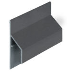 Trim/kraal aansluitprofiel 17mm Keralit - Antraciet - Classic (met houtnerf)