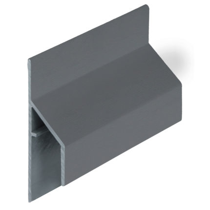Trim/kraal aansluitprofiel 17mm Keralit - Basaltgrijs - Classic (met houtnerf)