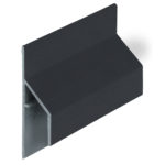 Trim/kraal aansluitprofiel 17mm Keralit - Zwartgrijs - Classic (met houtnerf)