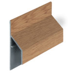 Trim/kraal aansluitprofiel 17mm Keralit - Licht eiken - Classic (met houtnerf)