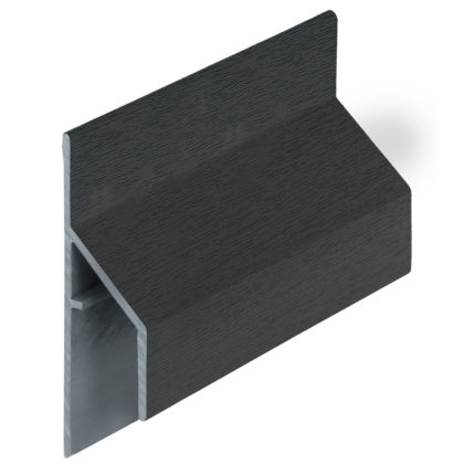 Trim/kraal aansluitprofiel 17mm Keralit - Monumentengroen - Classic (met houtnerf)